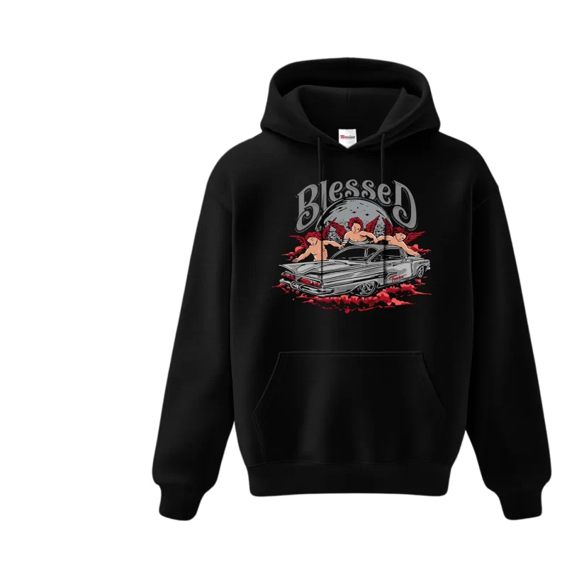 TeeVivo Jordan 2 Black Cement Hoodie, Blessed Hoodie, Black Cement 2s Hoodie, Jordan 2 Outfit