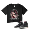 TeeVivo Jordan 2 Black Cement Crop Top, God Daaamn Crop Top, Black Cement 2s Crop Top, Jordan 2 Outfit