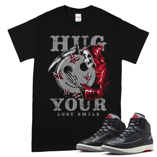 TeeVivo Jordan 2 Black Cement Shirt, Hug your lost smile Shirt, Black Cement 2s Shirt, Jordan 2 Outfit