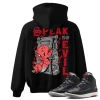 TeeVivo Jordan 2 Black Cement Hoodie, Speak no evil Hoodie, Black Cement 2s Hoodie, Jordan 2 Outfit