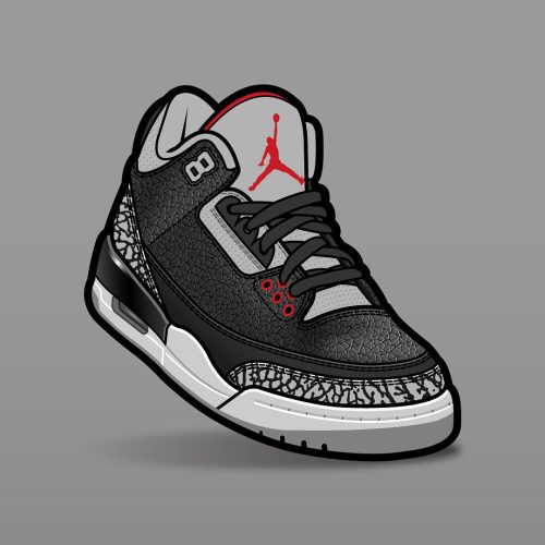 Match Air Jordan 3 Black Cement