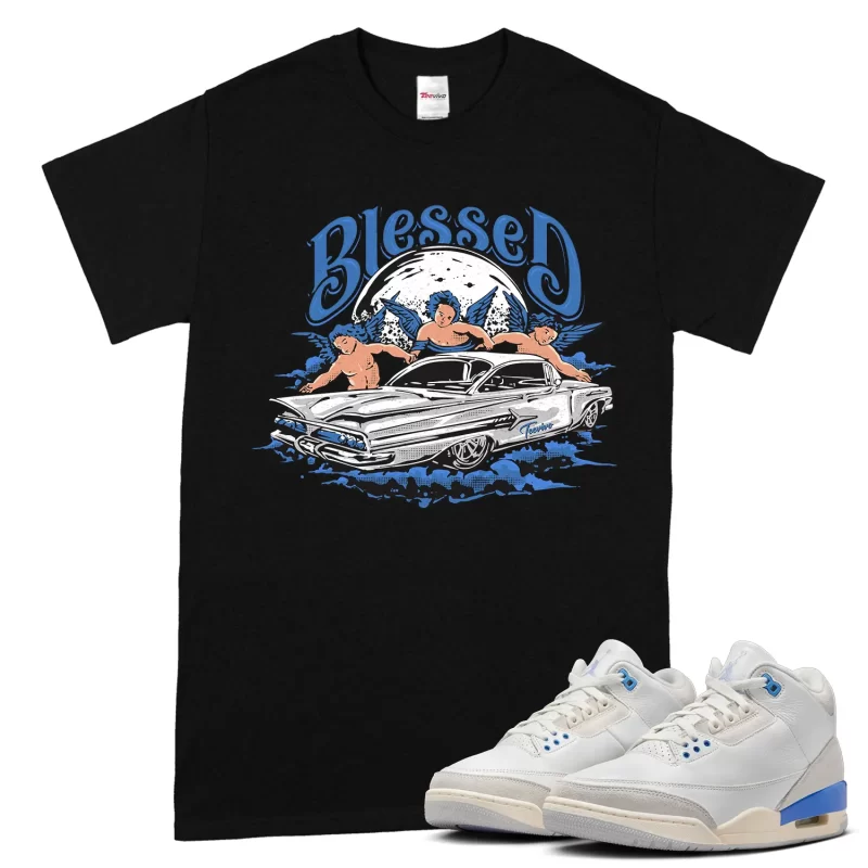 TeeVivo Jordan 3 Lucky Shorts Shirt, Blessed Shirt, Lucky Shorts 3s Shirt, Jordan 3 Outfit