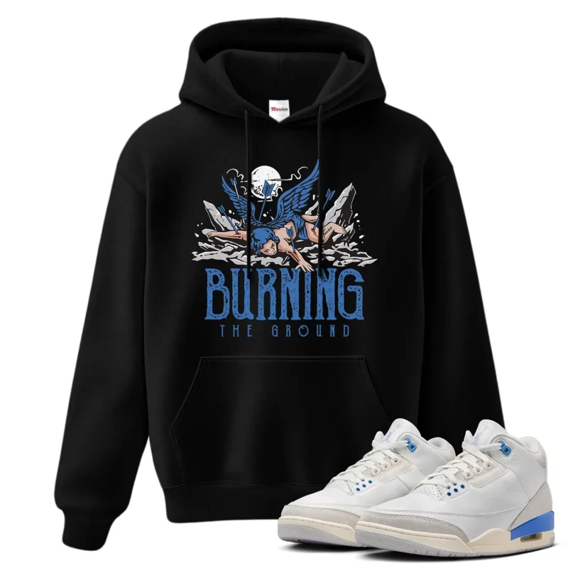TeeVivo Jordan 3 Lucky Shorts Hoodie, Burning the ground Hoodie, Lucky Shorts 3s Hoodie, Jordan 3 Outfit