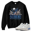 TeeVivo Jordan 3 Lucky Shorts Sweatshirt, Burning the ground Sweatshirt, Lucky Shorts 3s Sweatshirt, Jordan 3 Outfit