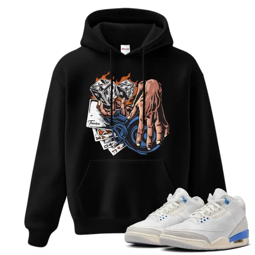 TeeVivo Jordan 3 Lucky Shorts Hoodie, Gambling Hoodie, Lucky Shorts 3s Hoodie, Jordan 3 Outfit