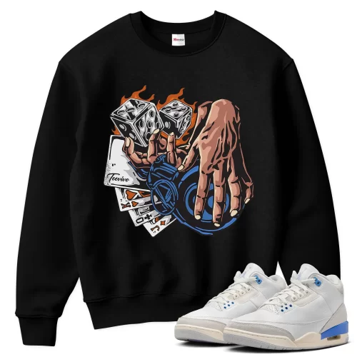 TeeVivo Jordan 3 Lucky Shorts Sweatshirt, Gambling Sweatshirt, Lucky Shorts 3s Sweatshirt, Jordan 3 Outfit