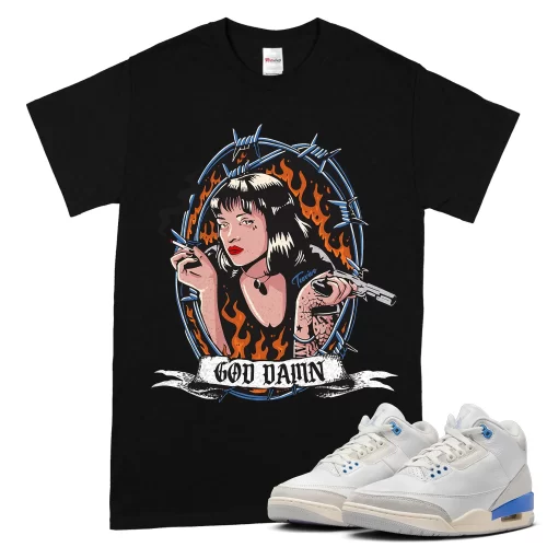 TeeVivo Jordan 3 Lucky Shorts Shirt, God Daaamn Shirt, Lucky Shorts 3s Shirt, Jordan 3 Outfit
