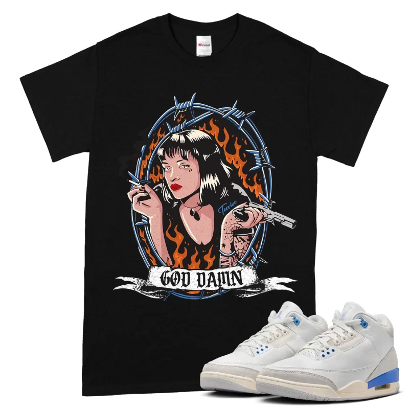 TeeVivo Jordan 3 Lucky Shorts Shirt, God Daaamn Shirt, Lucky Shorts 3s Shirt, Jordan 3 Outfit