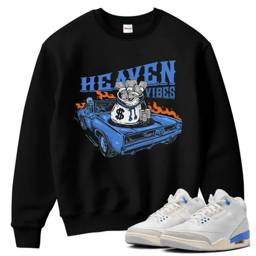 TeeVivo Jordan 3 Lucky Shorts Sweatshirt, Heaven vibes Sweatshirt, Lucky Shorts 3s Sweatshirt, Jordan 3 Outfit