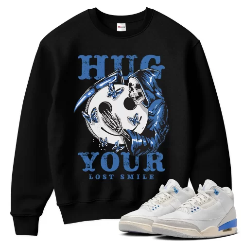 TeeVivo Jordan 3 Lucky Shorts Sweatshirt, Hug your lost smile Sweatshirt, Lucky Shorts 3s Sweatshirt, Jordan 3 Outfit