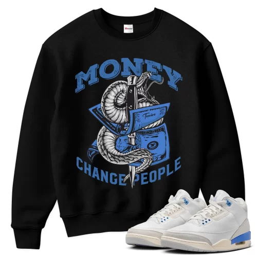 TeeVivo Jordan 3 Lucky Shorts Sweatshirt, Money change people Sweatshirt, Lucky Shorts 3s Sweatshirt, Jordan 3 Outfit