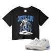TeeVivo Jordan 3 Lucky Shorts Crop Top, Outlaw Crop Top, Lucky Shorts 3s Crop Top, Jordan 3 Outfit