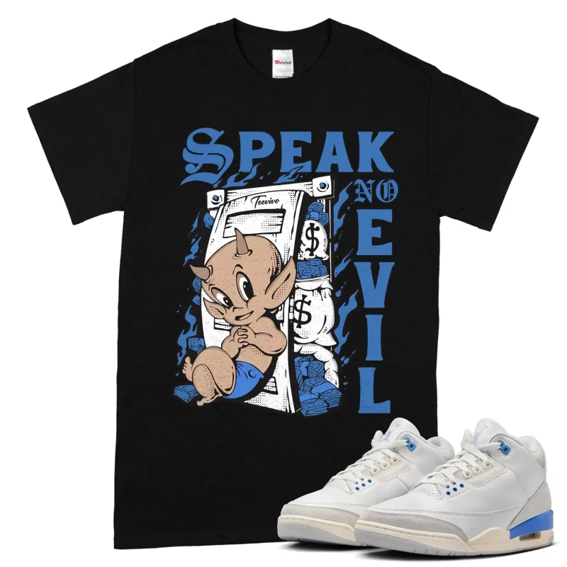 TeeVivo Jordan 3 Lucky Shorts Shirt, Speak no evil Shirt, Lucky Shorts 3s Shirt, Jordan 3 Outfit