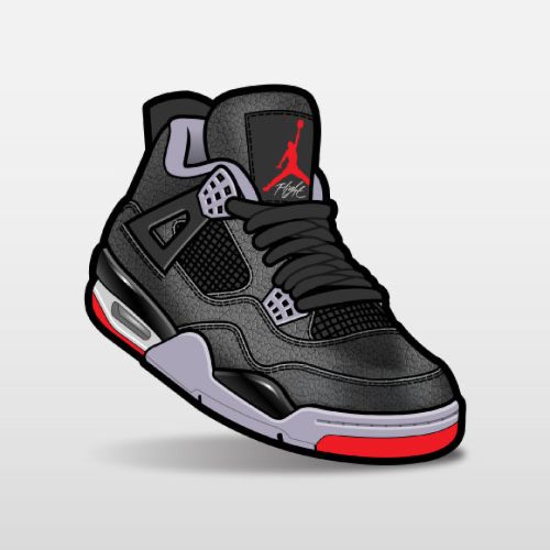 Match Air Jordan 4 Bred Reimagined