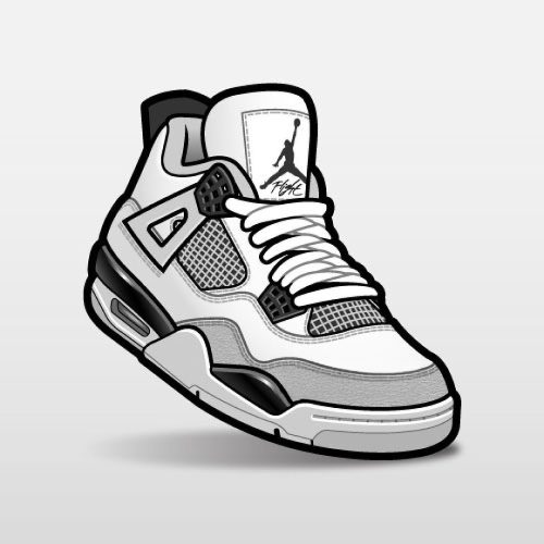 Match Air Jordan 4 Military Black