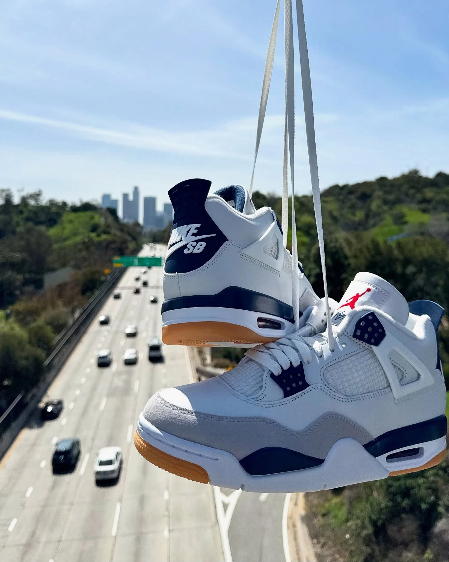 Air Jordan 4 Navy SB hang street