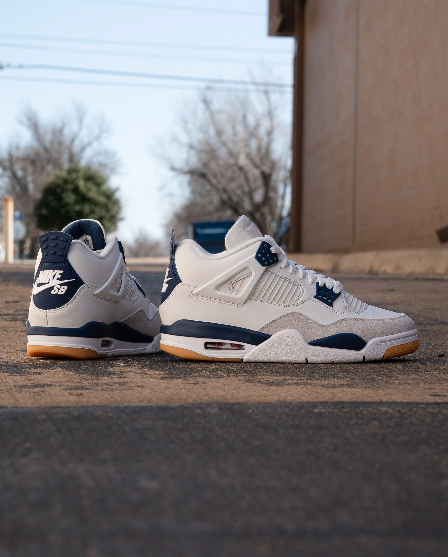 Air Jordan 4 Navy SB model full