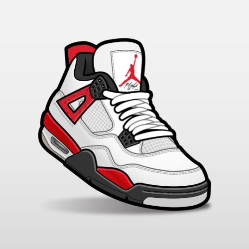 Match Air Jordan 4 Red Cement