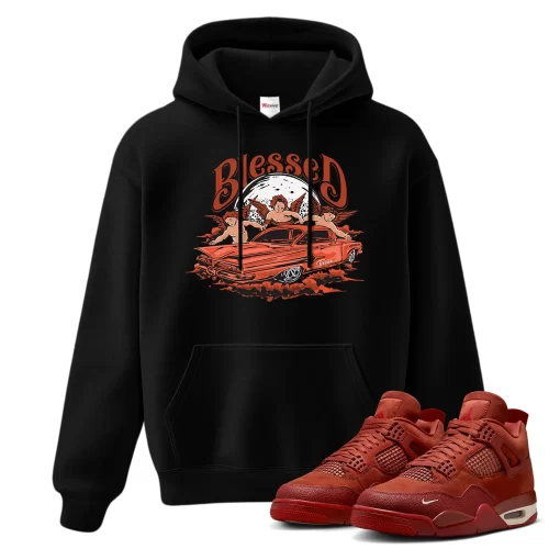 TeeVivo Jordan 4 Nigel Sylvester Brick by Brick Hoodie, Blessed Hoodie, Nigel Sylvester Brick by Brick 4s Hoodie, Jordan 4 Outfit