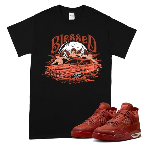 TeeVivo Jordan 4 Nigel Sylvester Brick by Brick Shirt, Blessed Shirt, Nigel Sylvester Brick by Brick 4s Shirt, Jordan 4 Outfit