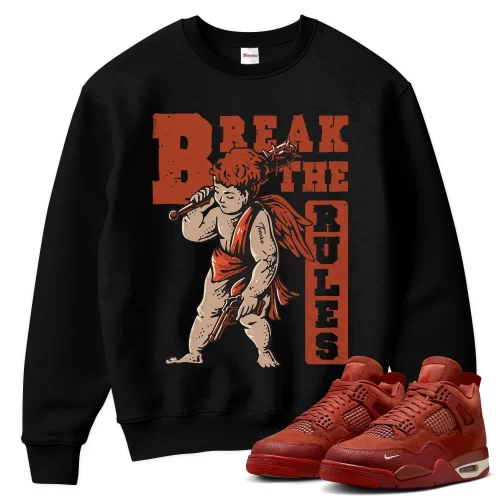 TeeVivo Jordan 4 Nigel Sylvester Brick by Brick Sweatshirt, Break the rules Sweatshirt, Nigel Sylvester Brick by Brick 4s Sweatshirt, Jordan 4 Outfit