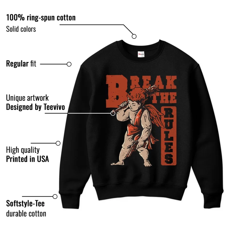 TeeVivo Jordan 4 Nigel Sylvester Brick by Brick Sweatshirt, Break the rules Sweatshirt, Nigel Sylvester Brick by Brick 4s Sweatshirt, Jordan 4 Outfit