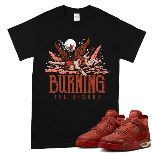 TeeVivo Jordan 4 Nigel Sylvester Brick by Brick Shirt, Burning the ground Shirt, Nigel Sylvester Brick by Brick 4s Shirt, Jordan 4 Outfit