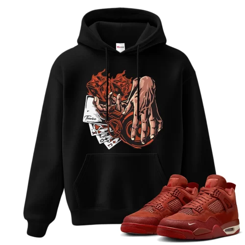TeeVivo Jordan 4 Nigel Sylvester Brick by Brick Hoodie, Gambling Hoodie, Nigel Sylvester Brick by Brick 4s Hoodie, Jordan 4 Outfit
