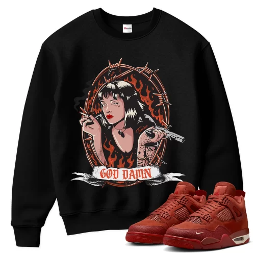 TeeVivo Jordan 4 Nigel Sylvester Brick by Brick Sweatshirt, God Daaamn Sweatshirt, Nigel Sylvester Brick by Brick 4s Sweatshirt, Jordan 4 Outfit