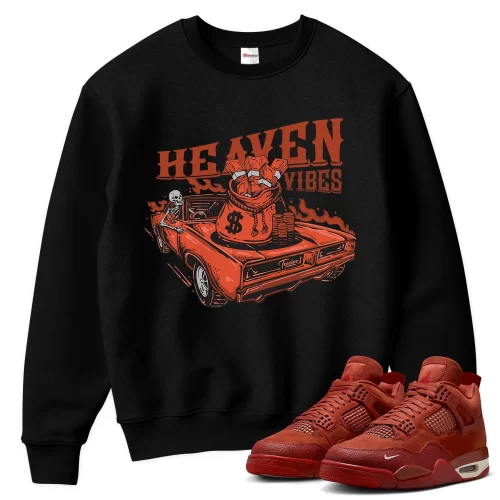 TeeVivo Jordan 4 Nigel Sylvester Brick by Brick Sweatshirt, Heaven vibes Sweatshirt, Nigel Sylvester Brick by Brick 4s Sweatshirt, Jordan 4 Outfit