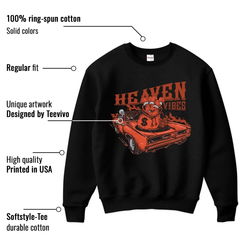 TeeVivo Jordan 4 Nigel Sylvester Brick by Brick Sweatshirt, Heaven vibes Sweatshirt, Nigel Sylvester Brick by Brick 4s Sweatshirt, Jordan 4 Outfit