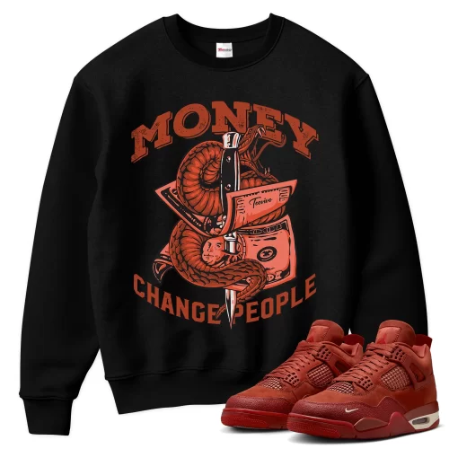 TeeVivo Jordan 4 Nigel Sylvester Brick by Brick Sweatshirt, Money change people Sweatshirt, Nigel Sylvester Brick by Brick 4s Sweatshirt, Jordan 4 Outfit