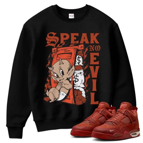 TeeVivo Jordan 4 Nigel Sylvester Brick by Brick Sweatshirt, Speak no evil Sweatshirt, Nigel Sylvester Brick by Brick 4s Sweatshirt, Jordan 4 Outfit