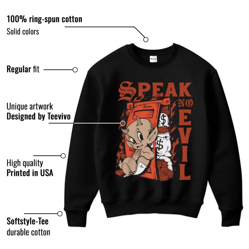 TeeVivo Jordan 4 Nigel Sylvester Brick by Brick Sweatshirt, Speak no evil Sweatshirt, Nigel Sylvester Brick by Brick 4s Sweatshirt, Jordan 4 Outfit