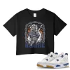 TeeVivo Jordan 4 SB Navy Crop Top, Awake Crop Top, SB Navy 4s Crop Top, Jordan 4 Outfit