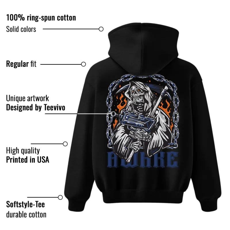 TeeVivo Jordan 4 SB Navy Hoodie, Awake Hoodie, SB Navy 4s Hoodie, Jordan 4 Outfit