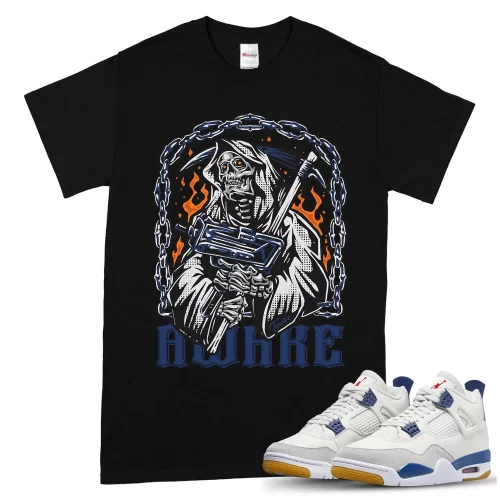 TeeVivo Jordan 4 SB Navy Shirt, Awake Shirt, SB Navy 4s Shirt, Jordan 4 Outfit