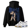 TeeVivo Jordan 4 SB Navy Hoodie, Break the rules Hoodie, SB Navy 4s Hoodie, Jordan 4 Outfit