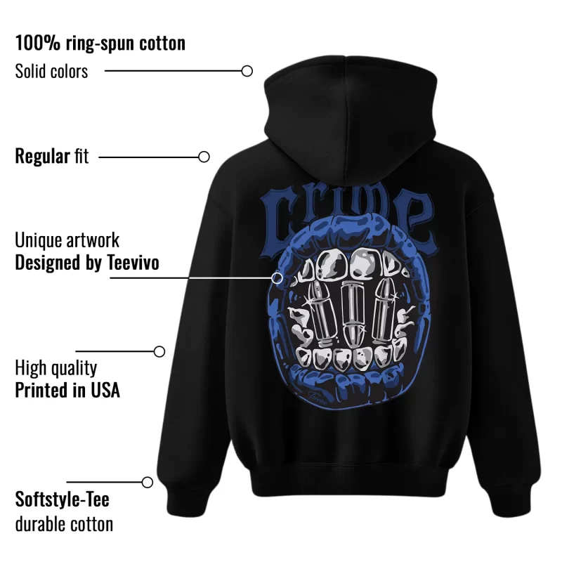 TeeVivo Jordan 4 SB Navy Hoodie, Crime Hoodie, SB Navy 4s Hoodie, Jordan 4 Outfit