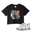 TeeVivo Jordan 4 SB Navy Crop Top, Gambling Crop Top, SB Navy 4s Crop Top, Jordan 4 Outfit