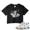 TeeVivo Jordan 4 SB Navy Crop Top, Heaven vibes Crop Top, SB Navy 4s Crop Top, Jordan 4 Outfit