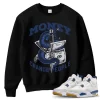 TeeVivo Jordan 4 SB Navy Sweatshirt, Money change people Sweatshirt, SB Navy 4s Sweatshirt, Jordan 4 Outfit