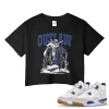 TeeVivo Jordan 4 SB Navy Crop Top, Outlaw Crop Top, SB Navy 4s Crop Top, Jordan 4 Outfit