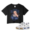 TeeVivo Jordan 4 SB Navy Crop Top, Trust no one Crop Top, SB Navy 4s Crop Top, Jordan 4 Outfit