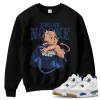 TeeVivo Jordan 4 SB Navy Sweatshirt, Trust no one Sweatshirt, SB Navy 4s Sweatshirt, Jordan 4 Outfit