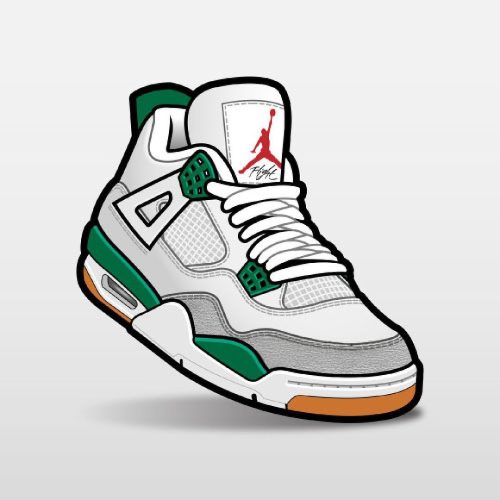 Match Air Jordan 4 SB Pine Green