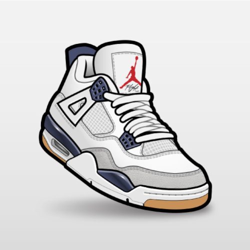 Match Air Jordan 4 SB Navy