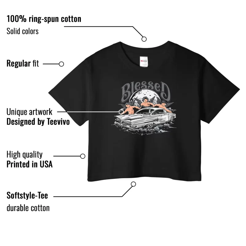 TeeVivo Jordan 9 Cool Grey Crop Top, Blessed Crop Top, Cool Grey 9s Crop Top, Jordan 9 Outfit