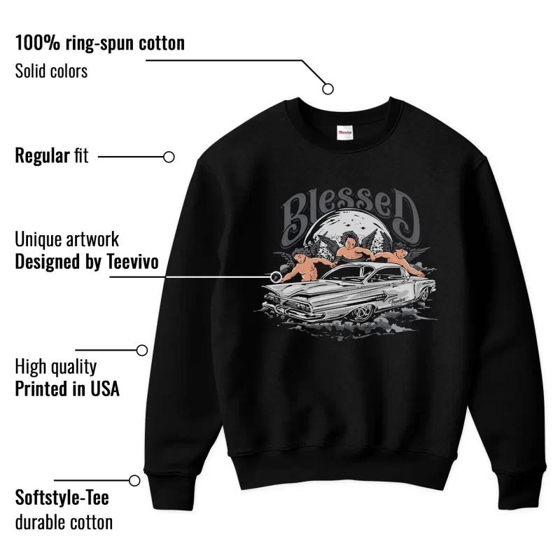 TeeVivo Jordan 9 Cool Grey Sweatshirt, Blessed Sweatshirt, Cool Grey 9s Sweatshirt, Jordan 9 Outfit