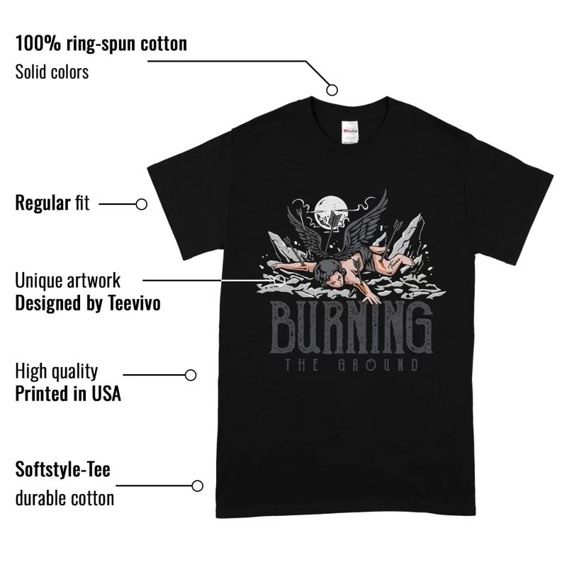 TeeVivo Jordan 9 Cool Grey Shirt, Burning the ground Shirt, Cool Grey 9s Shirt, Jordan 9 Outfit